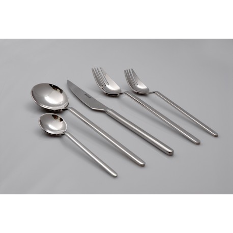 סכום נירוסטה ל 6 סועדים דגם מיכל ללא אריה מכסף ניר עם