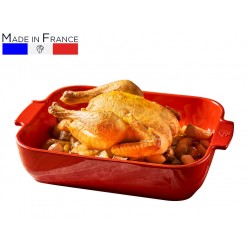 תבנית מלבנית 32 ס"מ קרמיקה צבע אדום&nbsp;Appolia פג'ו