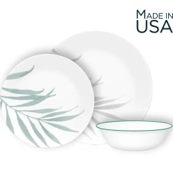 סט צלחות 12 חלקים, ל 4 סועדים CORELLE® - Solar Prin משלוח חינם עד הבית