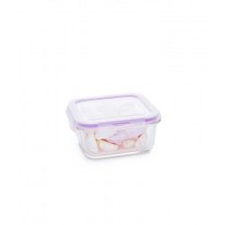 מיכל זכוכית מרובע 570 קלוק